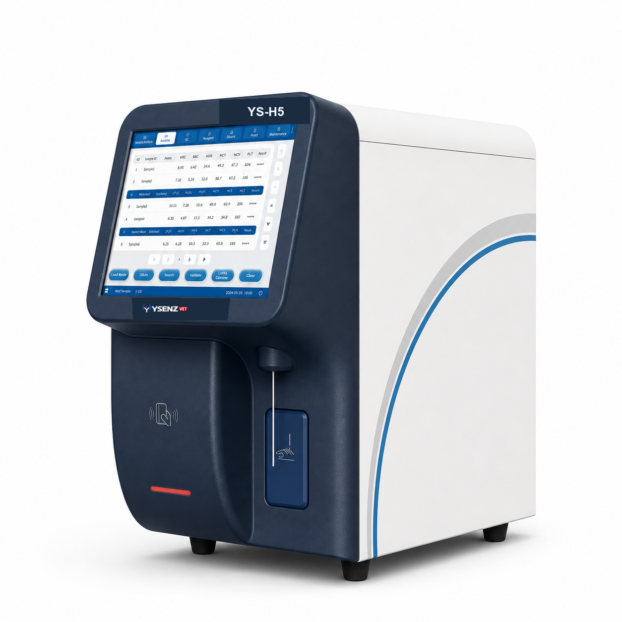 YS-H5 5-part veterinary hematology analyzer